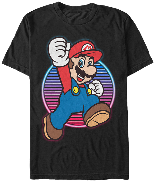 Neon Jump Super Mario T-Shirt Nintendo