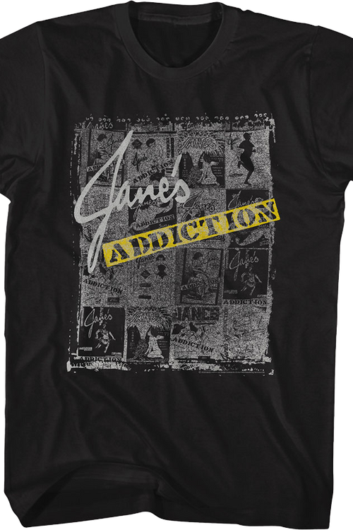 Newspaper Collage Jane's Addiction T-Shirtmain product image