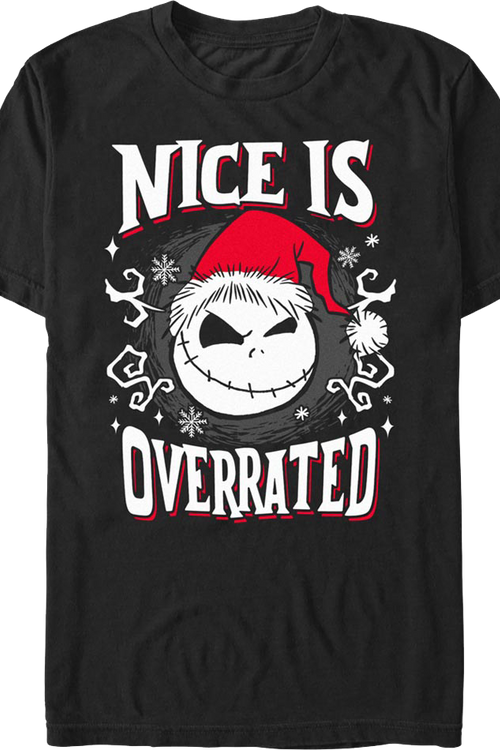 Nice Is Overrated Nightmare Before Christmas T-Shirtmain product image