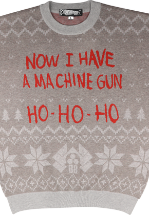 Now I Have A Machine Gun Ho Ho Ho Die Hard Knitted Christmas Sweater