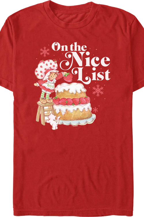 On The Nice List Strawberry Shortcake T-Shirtmain product image