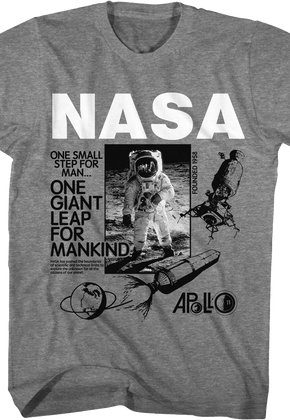 One Giant Leap For Mankind NASA T-Shirt