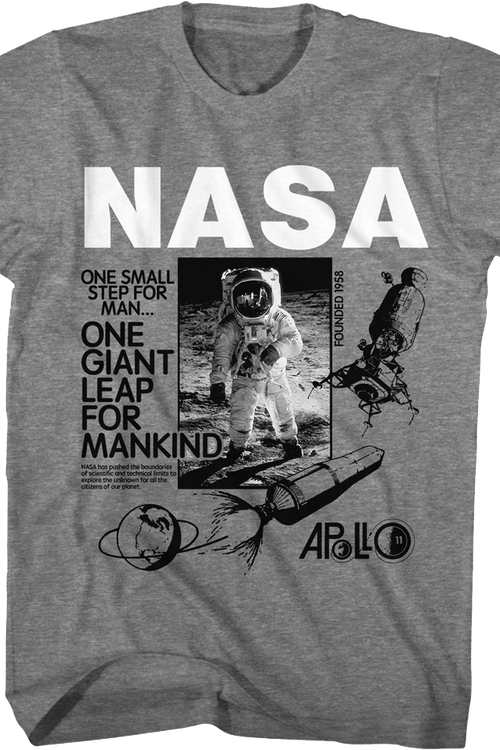 One Giant Leap For Mankind NASA T-Shirtmain product image