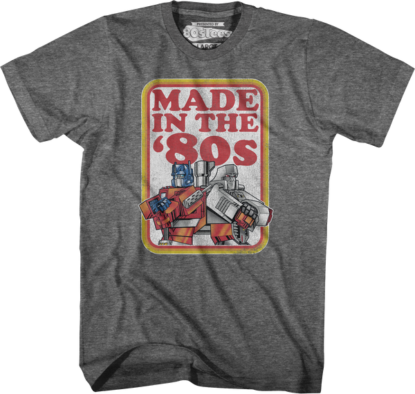 Optimus Prime And Megatron Made In The '80s Transformers T-Shirt