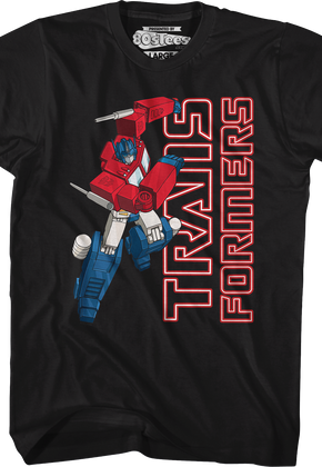 Optimus Prime Attack Pose Transformers T-Shirt