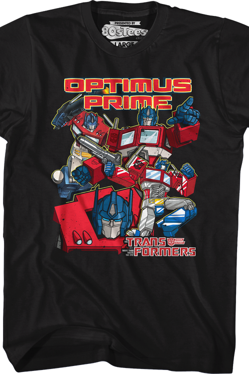 Optimus Prime Collage Transformers T-Shirtmain product image