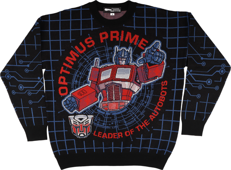 Optimus Prime Leader Of The Autobots Transformers Knitted Sweatermain product image