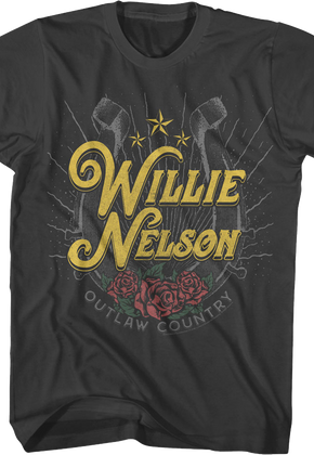 Outlaw Country Horseshoe Willie Nelson T-Shirt