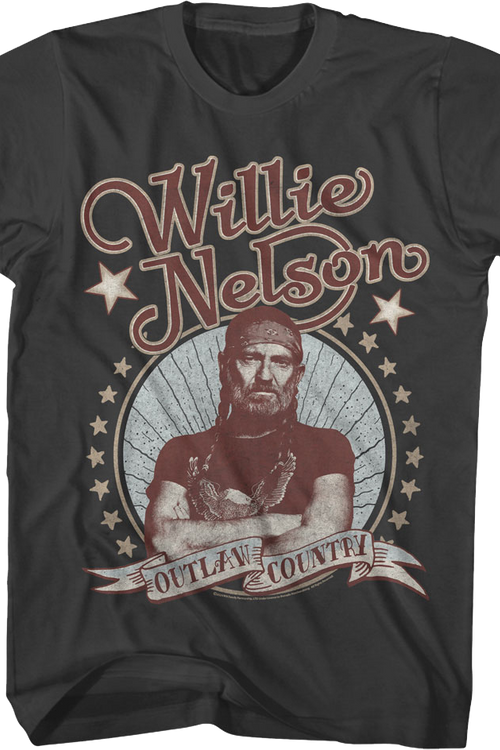 Outlaw Country Willie Nelson T-Shirtmain product image