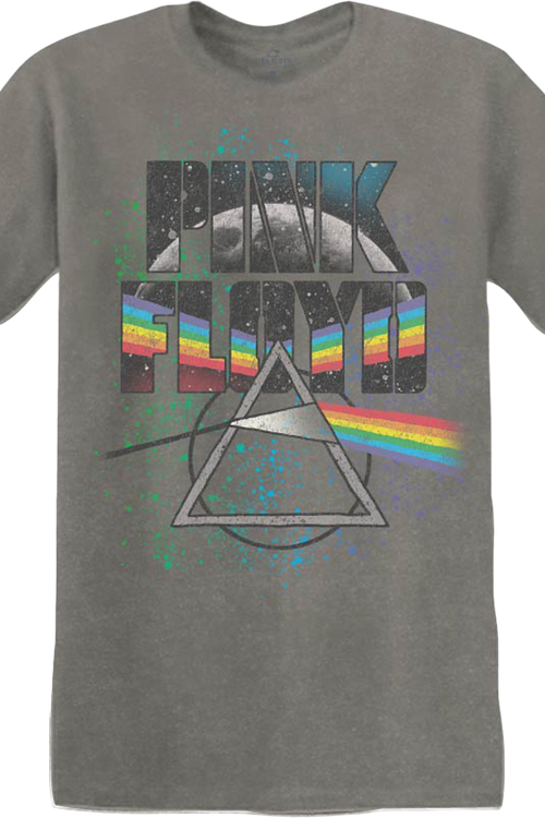 Paint Splatter Dark Side of the Moon Pink Floyd T-Shirtmain product image