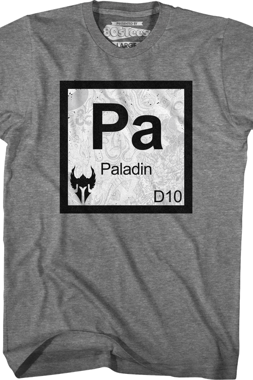 Paladin Element Symbol Dungeons & Dragons T-Shirtmain product image