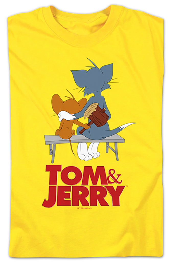 Park Bench Mallet Tom And Jerry T-Shirt