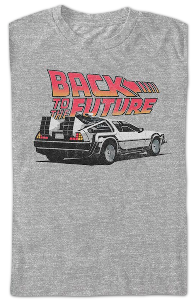 Parked Delorean Back To The Future T Shirt 0093