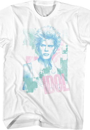 Pastel Portrait Billy Idol T-Shirt