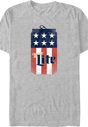 Patriotic Beer Can Miller Lite T-Shirt