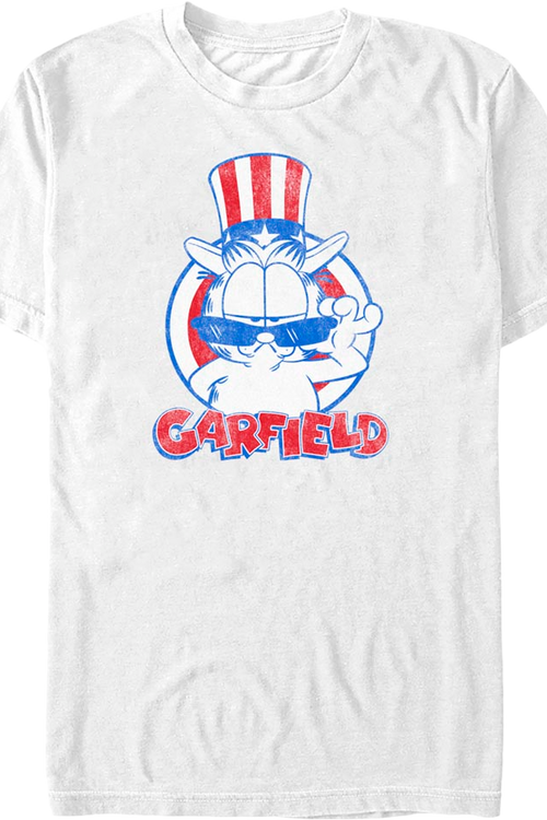 Patriotic Cool Cat Garfield T-Shirtmain product image