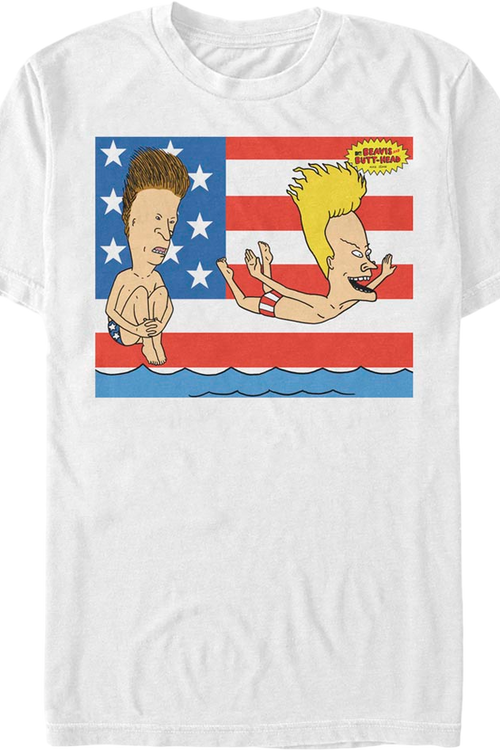 Patriotic Splash Beavis And Butt-Head T-Shirtmain product image