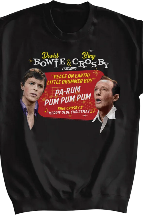 Peace On Earth/Little Drummer Boy David Bowie & Bing Crosby Sweatshirtmain product image