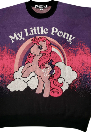 Peachy Rainbow My Little Pony Knitted Sweater