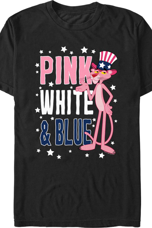 Pink White & Blue Pink Panther T-Shirtmain product image