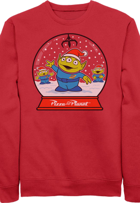 Pizza Planet Snow Globe Toy Story Sweatshirt