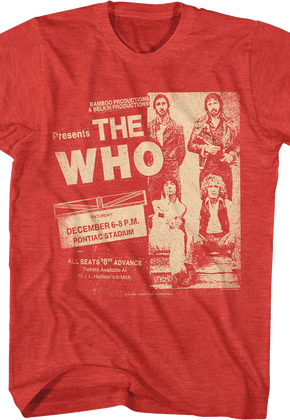 Pontiac Stadium Concert The Who T-Shirt