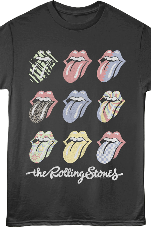 Pop Art Tongues Rolling Stones T-Shirtmain product image