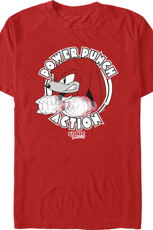 Power Punch Action Sonic The Hedgehog T-Shirtmain product image