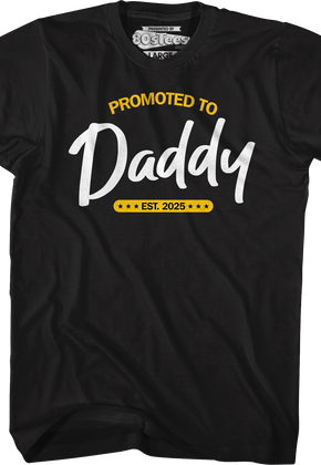 Promoted To Daddy Est. 2025 T-Shirt