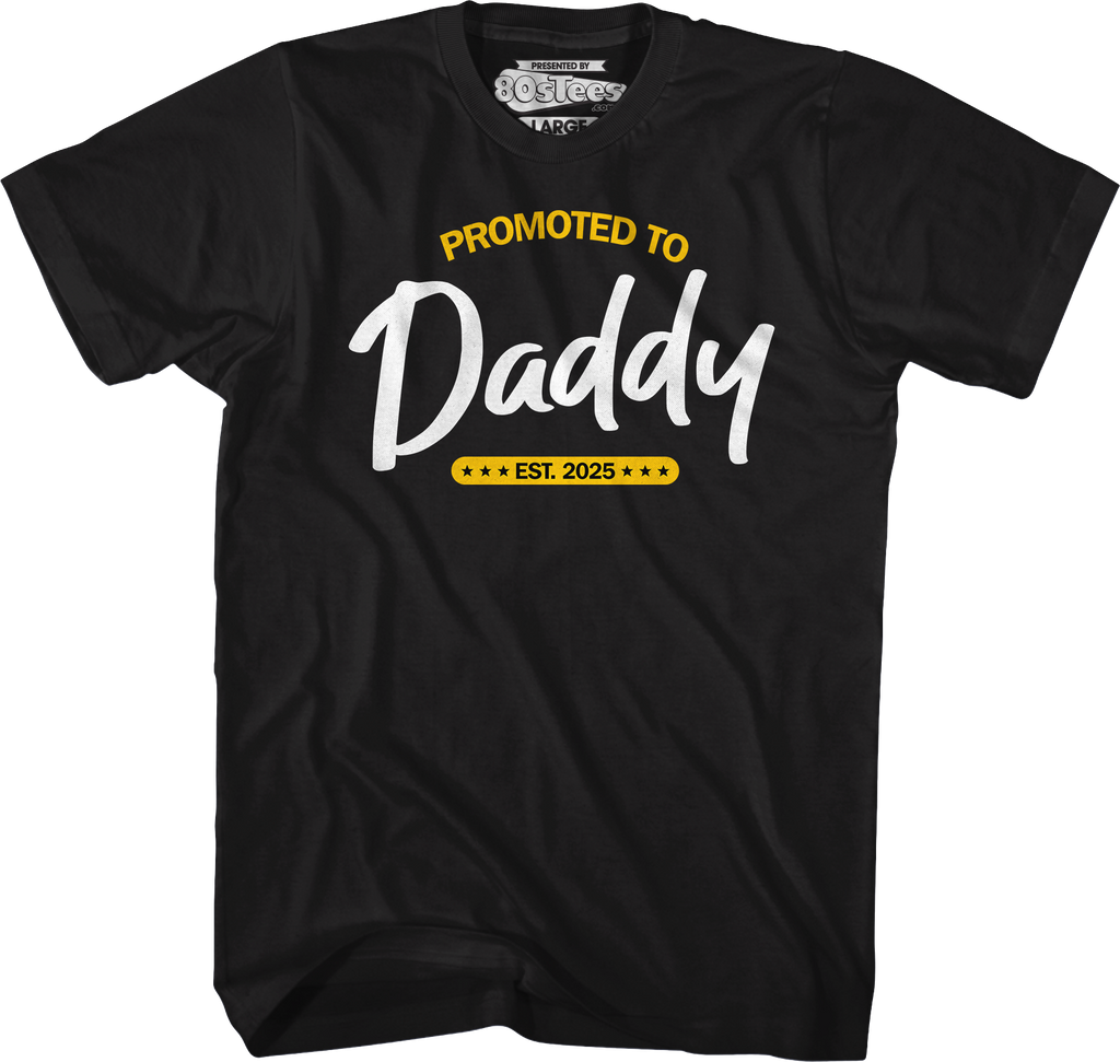 Promoted To Daddy Est. 2025 T-Shirt