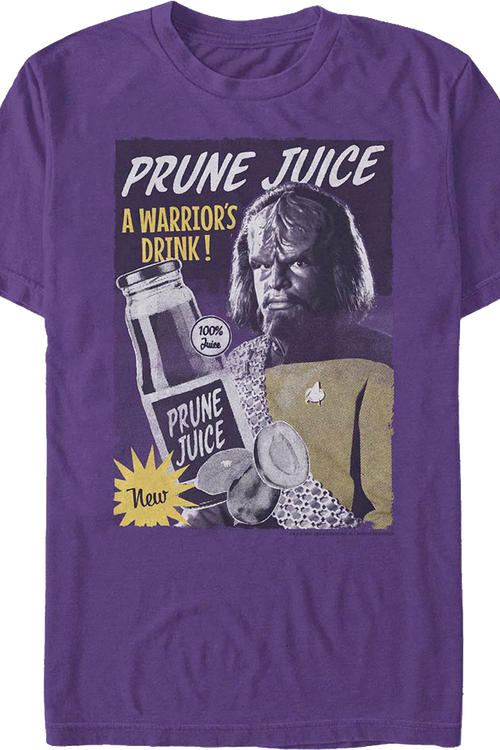 Prune Juice A Warrior's Drink Star Trek The Next Generation T-Shirtmain product image