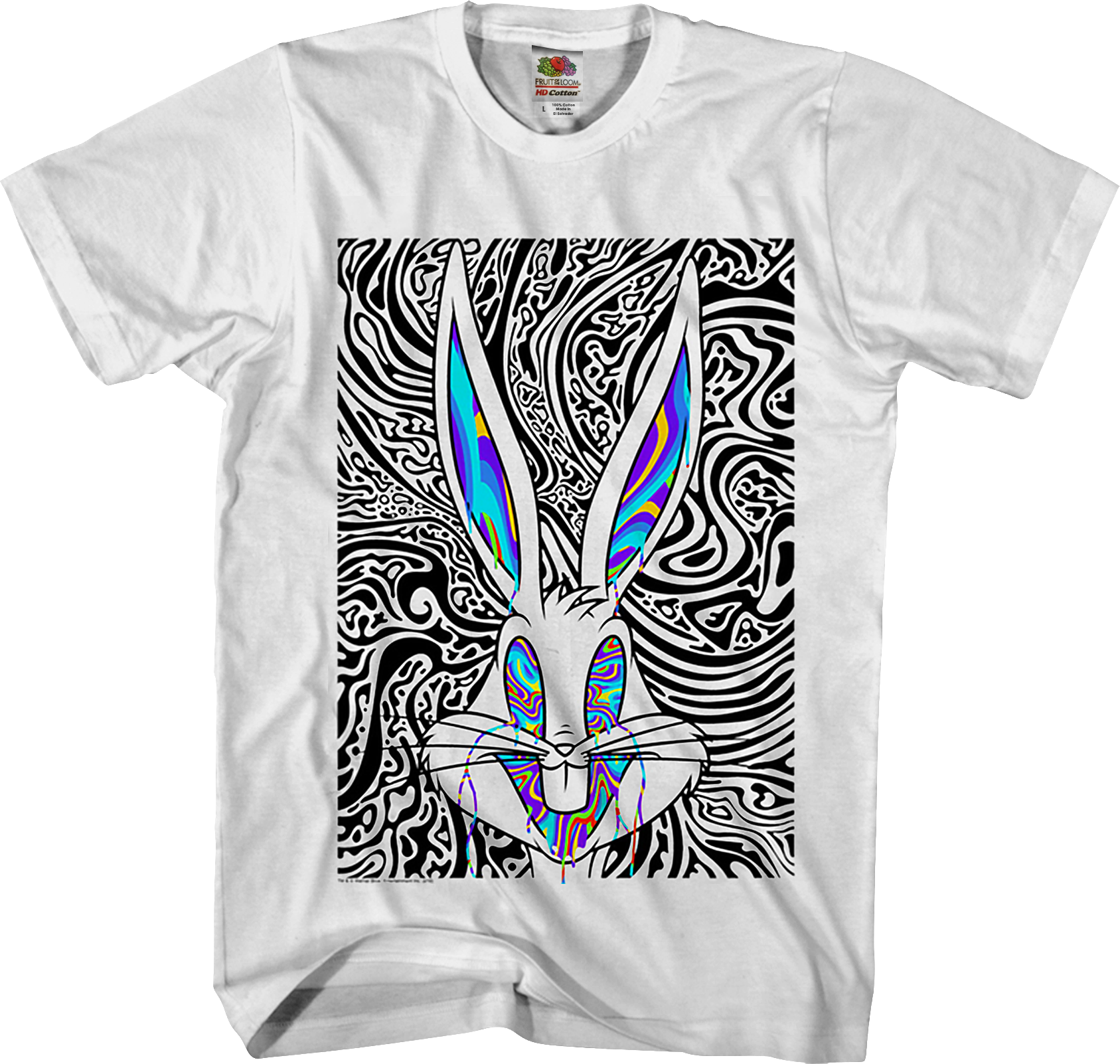 Psychedelic Bugs Bunny Looney Tunes T-Shirt