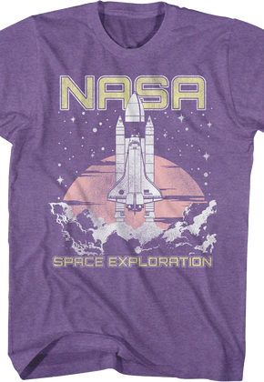 Purple Space Exploration NASA T-Shirt