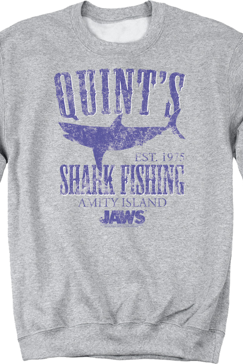 Quint's Shark Fishing Jaws Sweatshirtmain product image