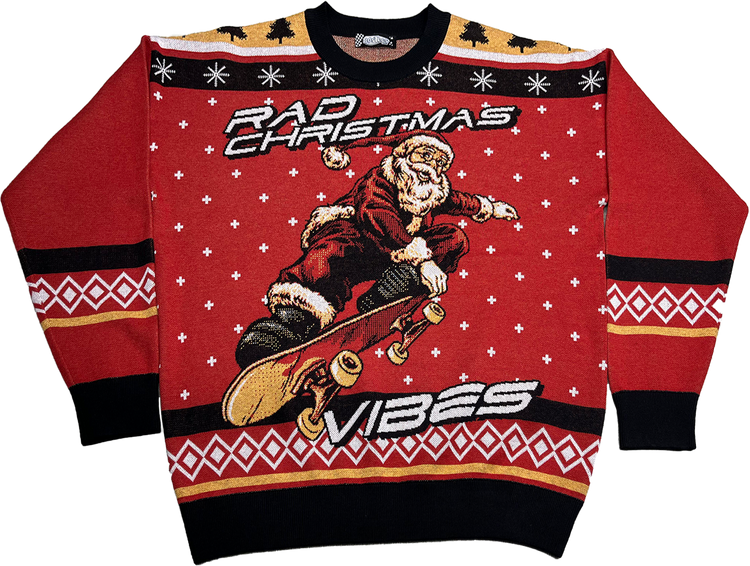 Rad Christmas Vibes Knitted Christmas Sweatermain product image