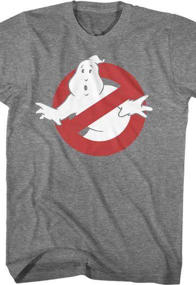 Graphite Ghostbusters Logo T-Shirt