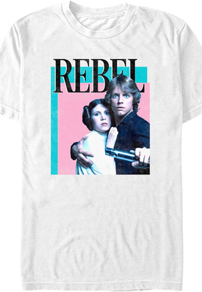 Rebel Princess Leia Luke Skywalker Star Wars T-Shirt