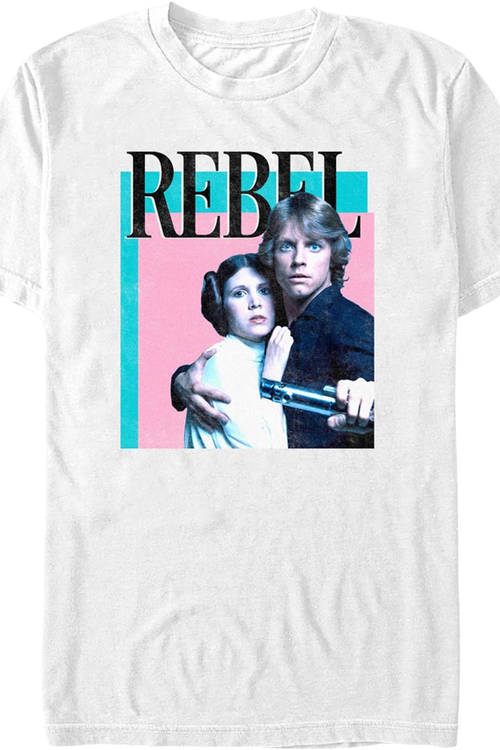 Rebel Princess Leia Luke Skywalker Star Wars T-Shirtmain product image