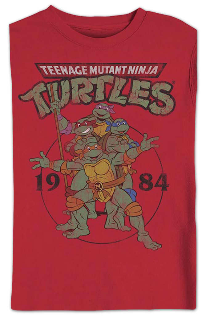 Red 1984 Teenage Mutant Ninja Turtles Sweatshirt