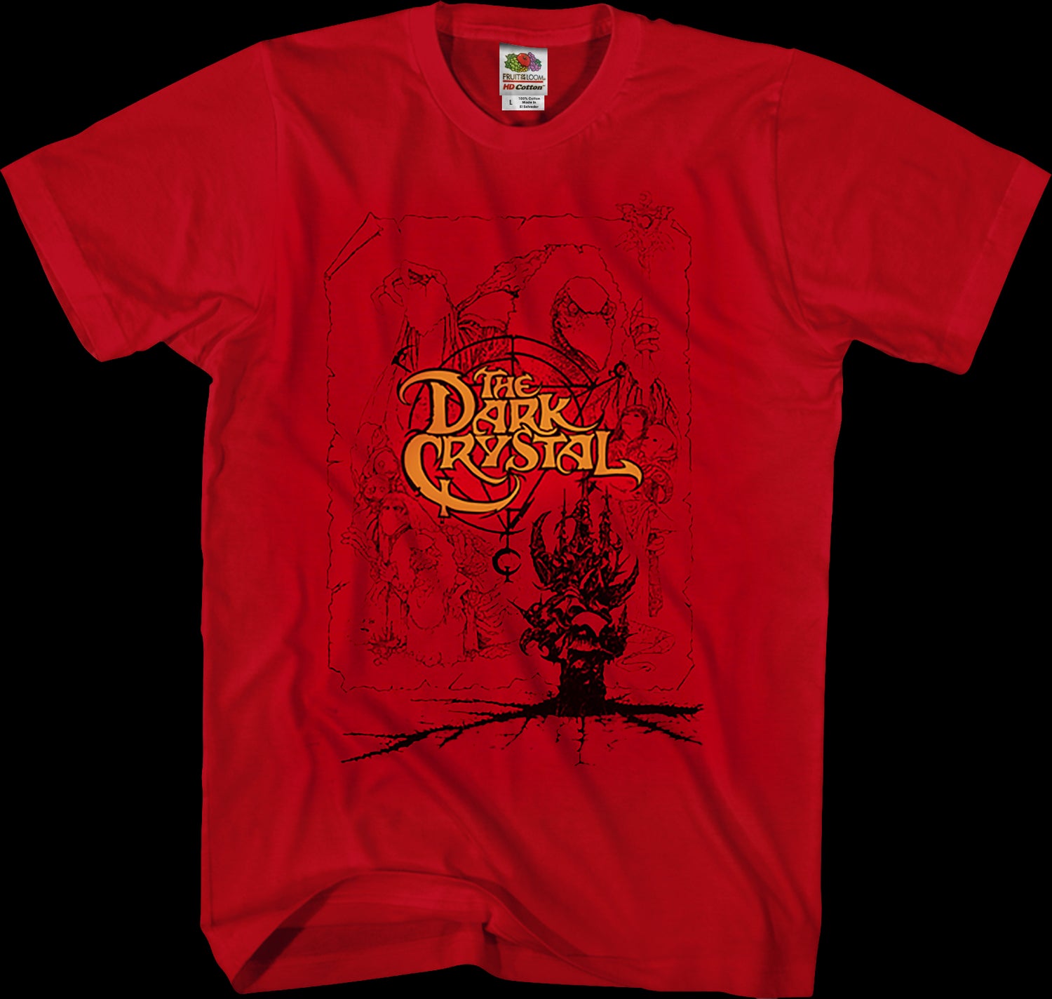 Red Dark Crystal T-Shirt: Mens Dark Crystal T-Shirt