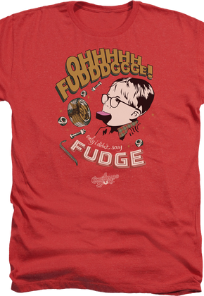 Red Heather Oh Fudge Christmas Story T-Shirt