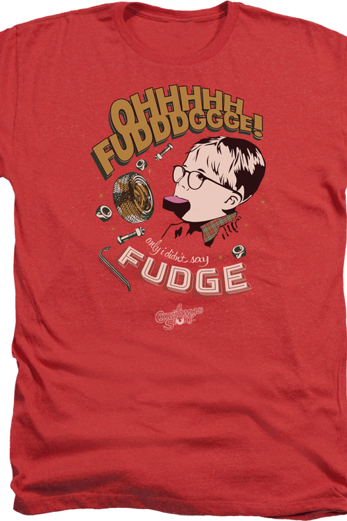 Red Heather Oh Fudge Christmas Story T-Shirtmain product image