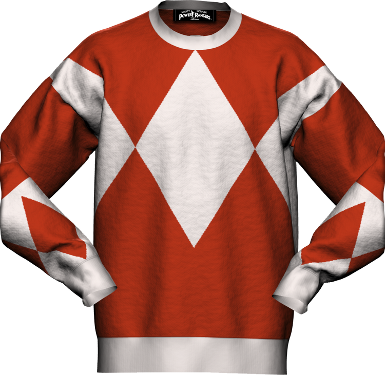 Red Ranger Mighty Morphin Power Rangers Knitted Sweatermain product image