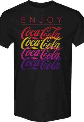 Repeating Logo Enjoy Coca-Cola T-Shirt