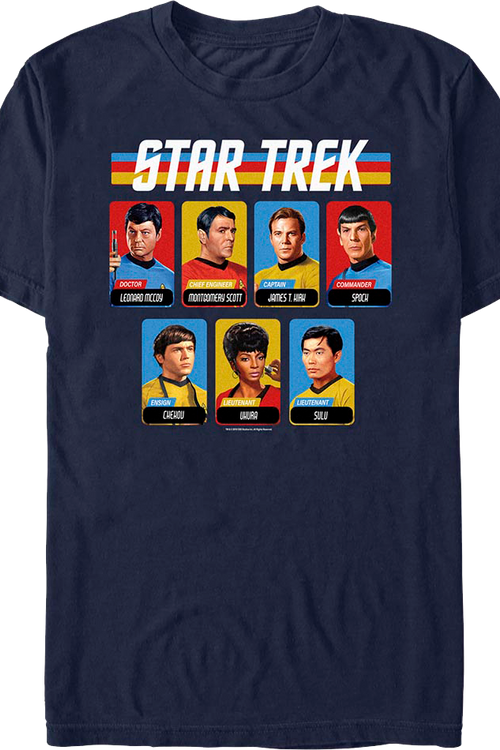 Retro Cast Table Star Trek T-Shirtmain product image