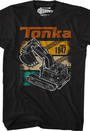 Retro Digger Track Panels Tonka T-Shirt