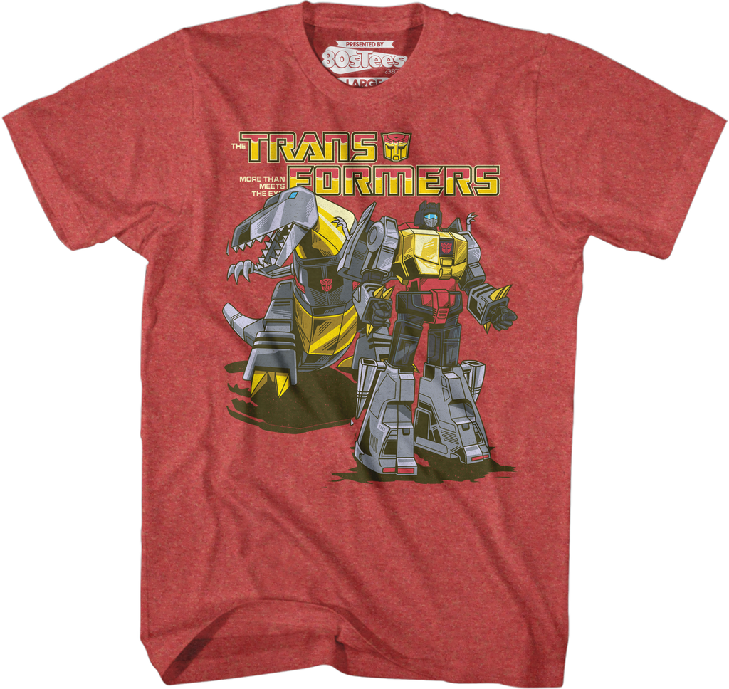 Retro Grimlock Transformers T-Shirt: Transformers Mens T-Shirt