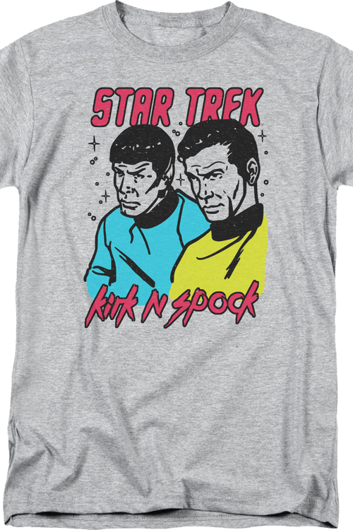 Retro Kirk N Spock Star Trek T-Shirtmain product image