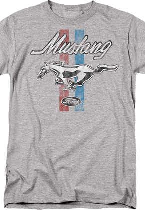 Retro Mustang Stripes Ford T-Shirt