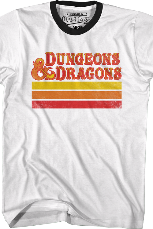 Retro Stripes Dungeons & Dragons Ringer Shirtmain product image